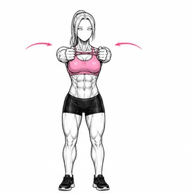 バンドプルアパートのステップ3: ゆっくり戻す