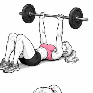 フロアプレスのステップ1: 床に仰向けで構える