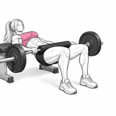 ヒップスラストのステップ1: 肩甲骨をベンチに乗せる