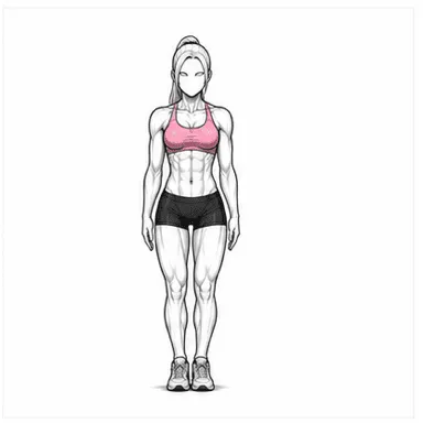 ジャンピングジャックのステップ1: 姿勢を整える