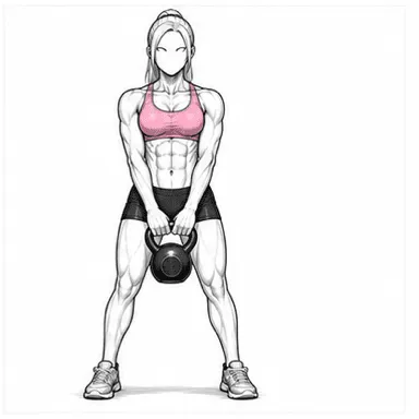 ケトルベルスイング（HIIT）のステップ1: ヒンジで構える