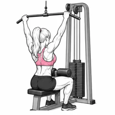 ラットプルダウンのステップ3: コントロールしながら戻す