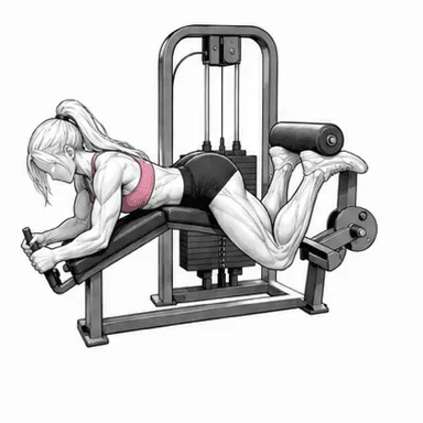 レッグカールのフィニッシュポジション