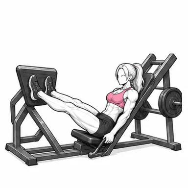 レッグプレスのフィニッシュポジション