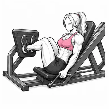 レッグプレスのステップ3: 膝を曲げて戻す