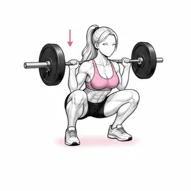 ポーズスクワットのステップ3: 勢いを使わず立つ