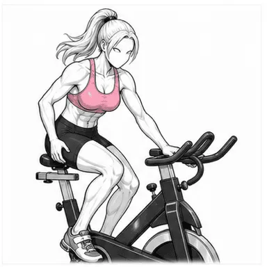 スピンバイクのステップ1: 姿勢を整える