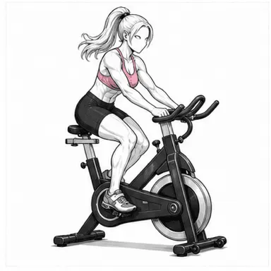 スピンバイクのステップ2: リズムを保つ