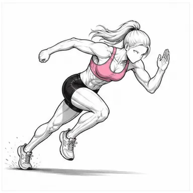 スプリントのステップ1: 姿勢を整える