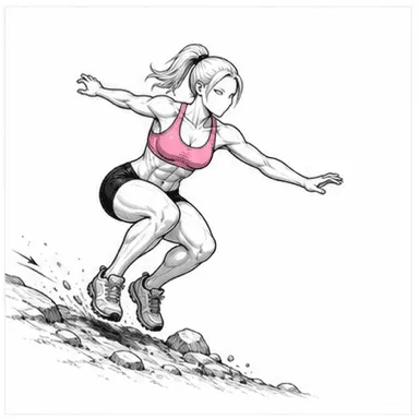 トレイルランニングのフィニッシュポジション