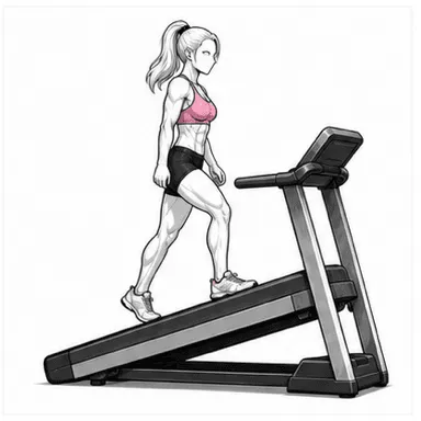 トレッドミルインクラインのステップ1: 姿勢を整える