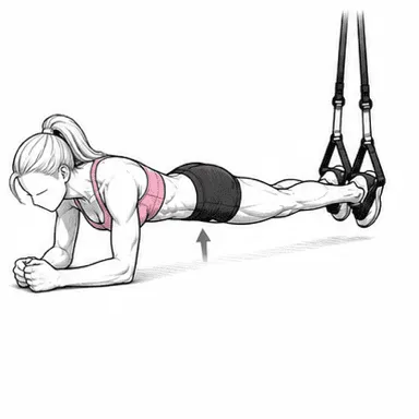 TRXプランクのステップ3: 呼吸を続ける