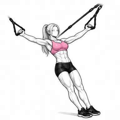TRX Yフライのフィニッシュポジション