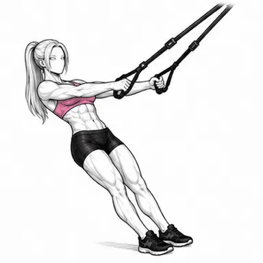 TRX Yフライのステップ1: ハンドルを握って傾ける