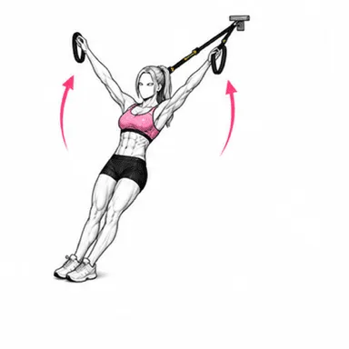 TRX Yレイズのステップ3: ゆっくり戻す