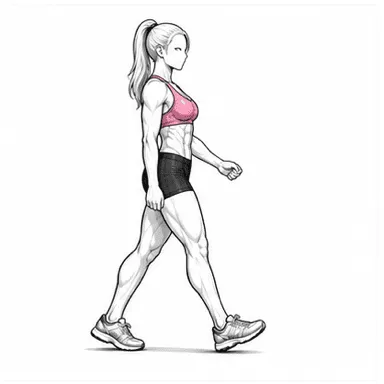 ウォーキングのステップ1: 姿勢を整える