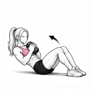 ウェイテッドクランチのステップ3: ゆっくり戻す